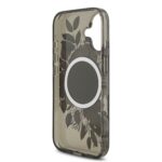 Guess IML Flowers iPhone 17 hoesje – Met MagSafe en Koord – Zwart - 4