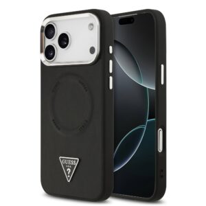 Guess Triangle Logo iPhone 17 Pro Max hoesje met MagSafe – Zwart Main Image