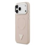 Guess Triangle Logo iPhone 17 Pro hoesje met MagSafe – Roze - 1