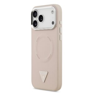 Guess Triangle Logo iPhone 17 Pro hoesje met MagSafe – Roze - 1