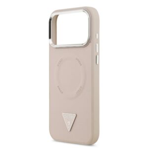Guess Triangle Logo iPhone 17 Pro hoesje met MagSafe – Roze - 4