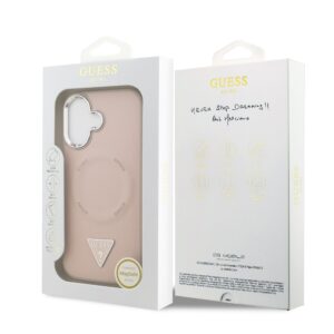 Guess Triangle Logo iPhone 17 hoesje met MagSafe – Roze - 6