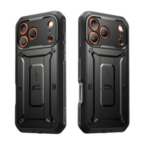 Supcase 360 Backcover met screen protector iPhone 17 Pro Max hoesje – Zwart - 11