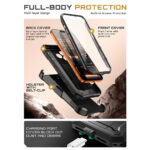 Supcase 360 Backcover met screen protector iPhone 17 Pro Max hoesje – Zwart - 7