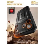 Supcase 360 Backcover met screen protector iPhone 17 Pro hoesje – Zwart - 4