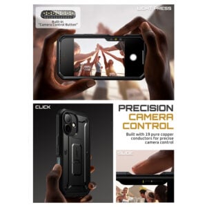 Supcase 360 Backcover met screen protector iPhone 17 hoesje – Zwart - 5