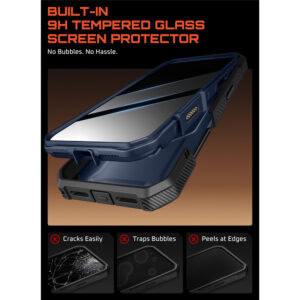 Supcase UB Grip Pro iPhone 17 Pro Max hoesje met Screenprotector en MagSafe – Blauw - 10
