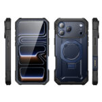 Supcase UB Grip Pro iPhone 17 Pro Max hoesje met Screenprotector en MagSafe – Blauw - 1