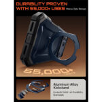 Supcase UB Grip Pro iPhone 17 Pro Max hoesje met Screenprotector en MagSafe – Blauw - 6