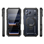 Supcase UB Grip Pro iPhone 17 Pro Max hoesje met Screenprotector en MagSafe – Zwart Transparant - 1