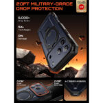 Supcase UB Grip Pro iPhone 17 Pro Max hoesje met Screenprotector en MagSafe – Zwart Transparant - 4