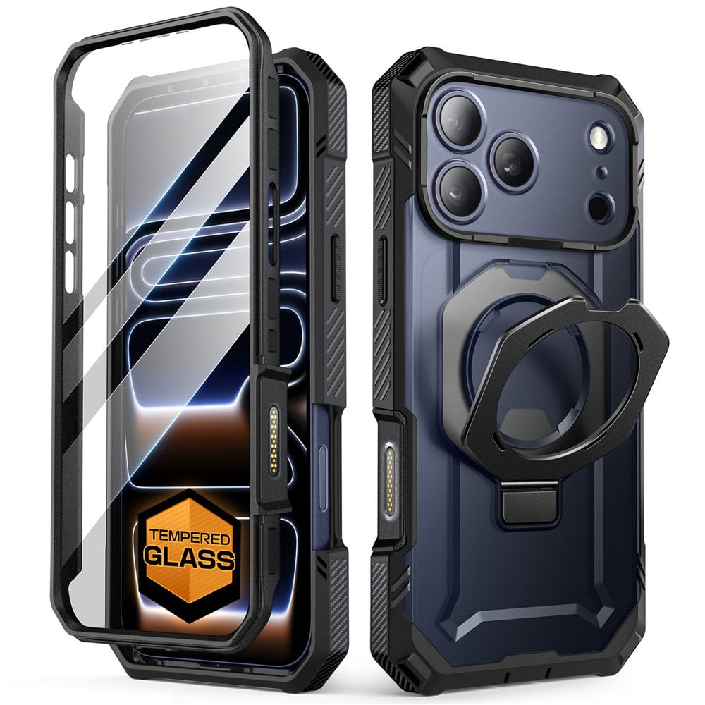 Supcase UB Grip Pro iPhone 17 Pro hoesje met Screenprotector en MagSafe – Zwart Transparant 1 Supcase UB Grip Pro iPhone 17 Pro hoesje met Screenprotector en MagSafe – Zwart Transparant 1