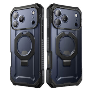 Supcase UB Grip Pro iPhone 17 Pro hoesje met Screenprotector en MagSafe – Zwart Transparant - 11