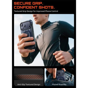 Supcase UB Grip hoesje geschikt voor iPhone 17 Pro Max met MagSafe – Blauw - 9