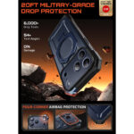 Supcase UB Grip hoesje geschikt voor iPhone 17 Pro Max met MagSafe – Blauw - 4