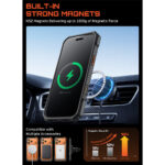 Supcase UB Grip hoesje geschikt voor iPhone 17 Pro Max met MagSafe – Oranje Transparant - 7