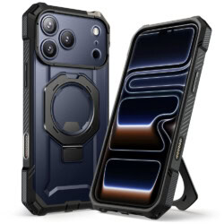 Supcase UB Grip hoesje geschikt voor iPhone 17 Pro Max met MagSafe - Zwart Transparant