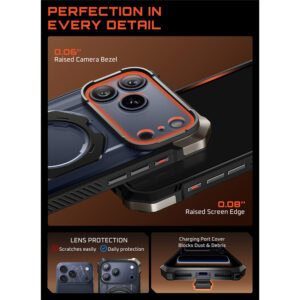 Supcase UB Grip hoesje geschikt voor iPhone 17 Pro Max met MagSafe – Zwart Transparant - 10