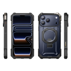 Supcase UB Grip hoesje geschikt voor iPhone 17 Pro Max met MagSafe – Zwart Transparant - 1