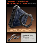 Supcase UB Grip hoesje geschikt voor iPhone 17 Pro Max met MagSafe – Zwart Transparant - 6