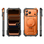 Supcase UB Grip hoesje geschikt voor iPhone 17 Pro met MagSafe – Oranje Transparant - 1