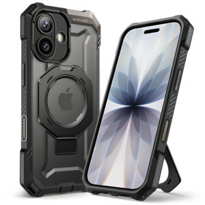 Supcase UB Grip hoesje geschikt voor iPhone 17 met MagSafe – Zwart Transparant Main Image