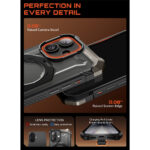 Supcase UB Grip hoesje geschikt voor iPhone 17 met MagSafe – Zwart Transparant - 10