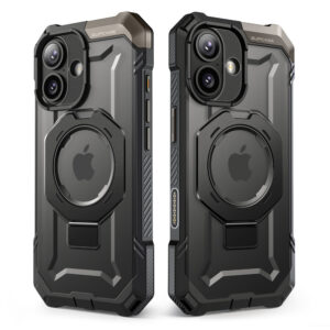 Supcase UB Grip hoesje geschikt voor iPhone 17 met MagSafe – Zwart Transparant - 11