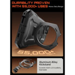 Supcase UB Grip hoesje geschikt voor iPhone 17 met MagSafe – Zwart Transparant - 6