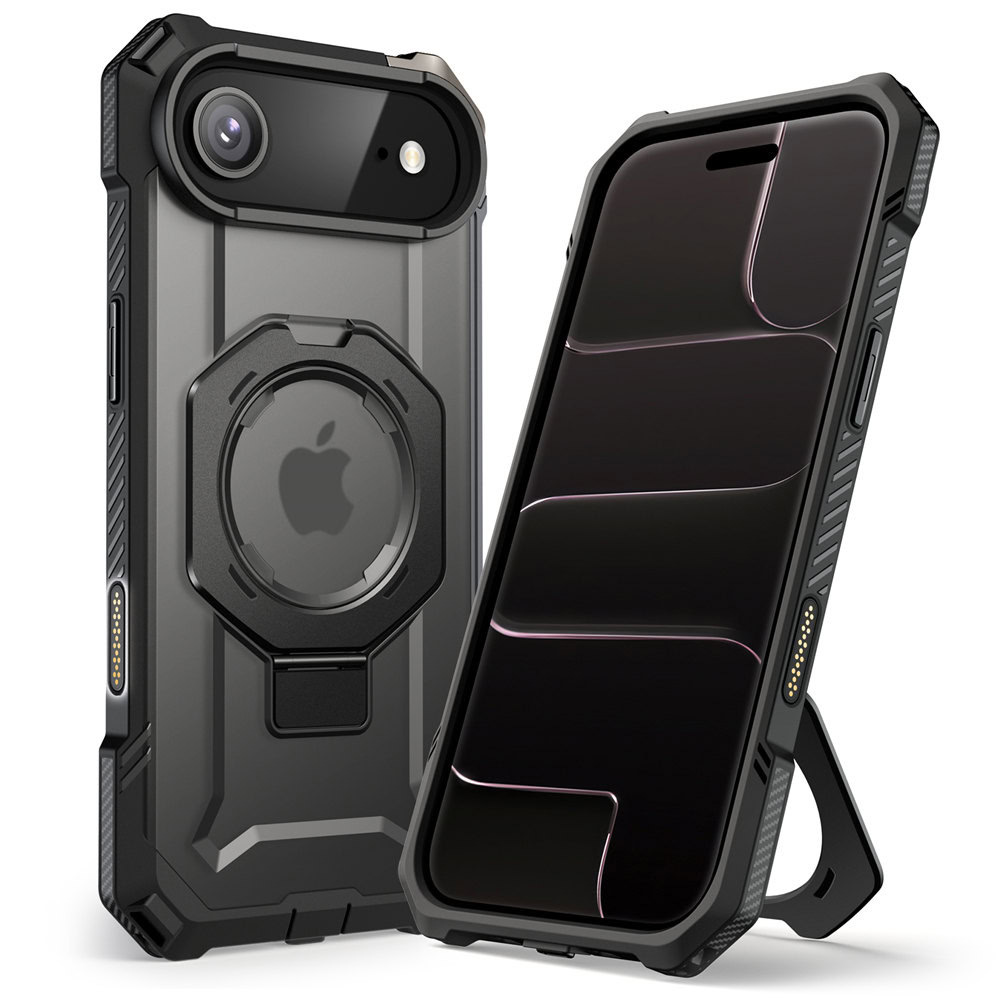 Supcase UB Grip hoesje geschikt voor iPhone Air met MagSafe – Zwart Transparant 1 Supcase UB Grip hoesje geschikt voor iPhone Air met MagSafe – Zwart Transparant 1