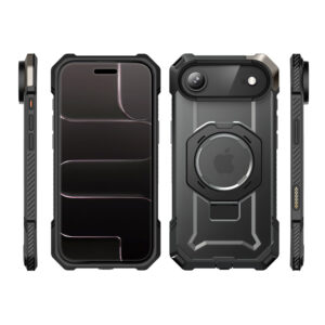 Supcase UB Grip hoesje geschikt voor iPhone Air met MagSafe – Zwart Transparant - 1