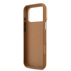 Guess 4G Logo met Camerastand functie iPhone 17 Pro Max hoesje – Bruin - 5