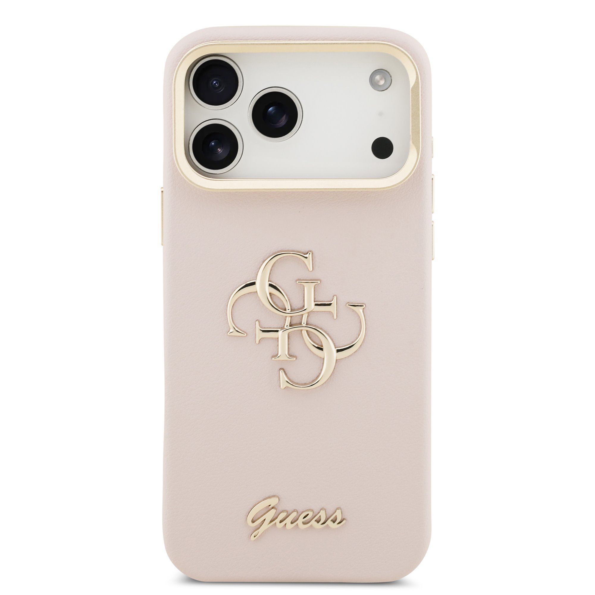 Guess 4G Logo met Camerastand functie iPhone 17 Pro Max hoesje – Roze 1 Guess 4G Logo met Camerastand functie iPhone 17 Pro Max hoesje – Roze 1