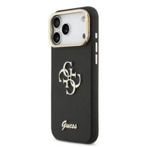 Guess 4G Logo met Camerastand functie iPhone 17 Pro Max hoesje – Zwart - 2