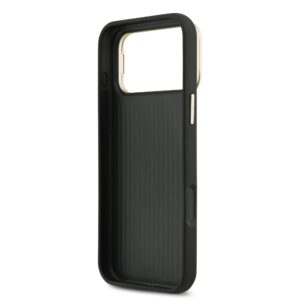 Guess 4G Logo met Camerastand functie iPhone 17 Pro Max hoesje – Zwart - 5