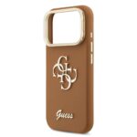 Guess 4G Logo met Camerastand functie iPhone 17 Pro hoesje – Bruin - 4
