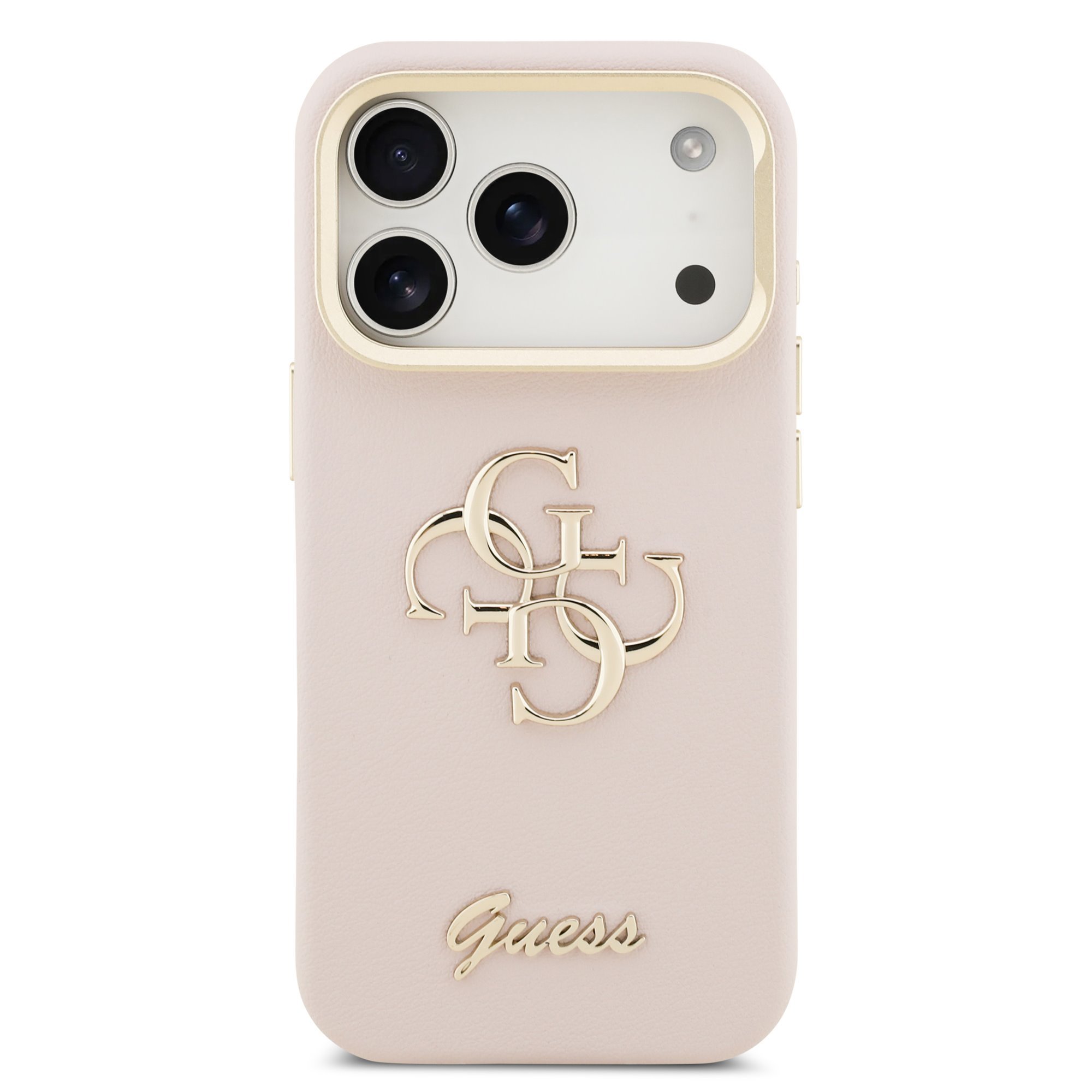 Guess 4G Logo met Camerastand functie iPhone 17 Pro hoesje – Roze 1 Guess 4G Logo met Camerastand functie iPhone 17 Pro hoesje – Roze 1