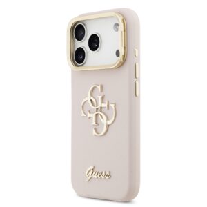 Guess 4G Logo met Camerastand functie iPhone 17 Pro hoesje – Roze - 2