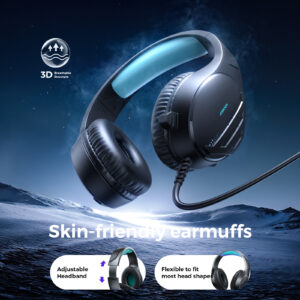 Joyroom JR-HG2 bedraad gaming headset – microfoon – PC/console – 2 m kabel – Zwart - 4