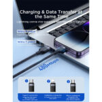 Joyroom Multi-Use 3.5A 3-in-1 Kabel – USB-A naar Lightning en Type-C en Micro-USB – 1,2 m – Zwart - 10