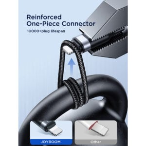 Joyroom Multi-Use 3.5A 3-in-1 Kabel – USB-A naar Lightning en Type-C en Micro-USB – 1,2 m – Zwart - 7