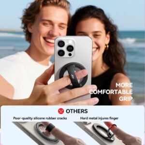 Joyroom – Magnetische ringhouder voor smartphone – Zwart - 5