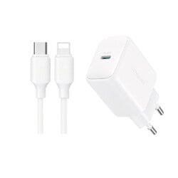 Joyroom – USB‑C PD 20W snellader + USB‑C naar Lightning kabel 1 meter – Wit