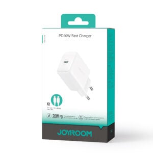Joyroom – USB‑C PD 20W snellader + USB‑C naar Lightning kabel 1 meter – Wit - 8