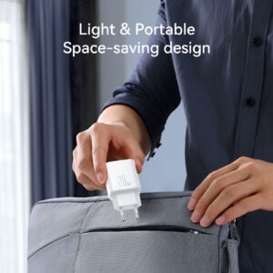 Joyroom – USB‑C PD 20W snellader + USB‑C naar Lightning kabel 1 meter – Wit - 4