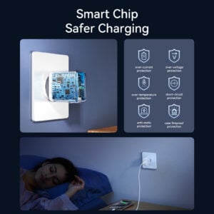 Joyroom – USB‑C PD 20W snellader + USB‑C naar Lightning kabel 1 meter – Wit - 7