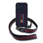 Red Bull iPhone 16 Hoesje met MagSafe en Koord – Vertical Logo - 1
