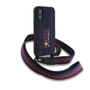 Red Bull iPhone 16 Hoesje met MagSafe en Koord – Vertical Logo - 2