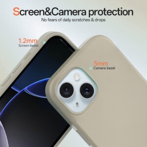 Solidenz Beige Siliconen iPhone 15 hoesje met MagSafe – Desert Sand - 2