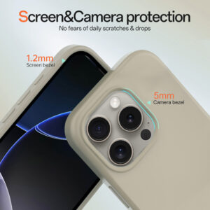 Solidenz Beige Siliconen iPhone 16 Pro hoesje met MagSafe – Desert Sand - 2